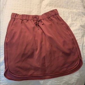 Lulu dusty rose drawstring waist skirt